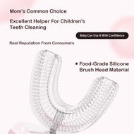 Children's U-Shaped Electric Toothbrush - Cartoon Unicorn Soft Bristles, 5 Modes, IPX7 Waterproof, 4