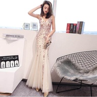 Evening Dress Party Gowns womens fishtail prom party dress long gown formal birthday dress wedding dress High split floor mopping ball gown