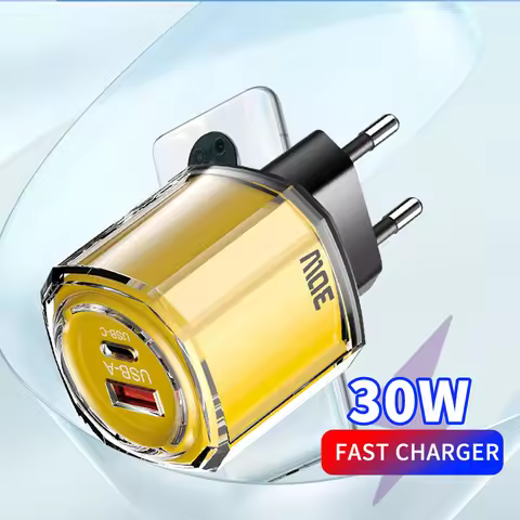30W USB Type C Charger PD Fast Charging Charger Power Adapter Portable Type C Quick Charge 3.0 EU/US