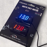 MERAH Volt meter Amper Digital Battery 12volt Original Rizoma Brand Red Blue _admoto