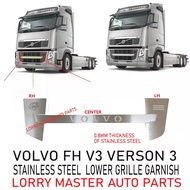 J121S14 LOWER GRILLE GARNISH STAINLESS STEEL VOLVO FH V3 CHROME LORRY TRUCK AKSESORI