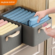 ST-🚤Jiabangshou Cloth Storage Box Wardrobe Storage Box Clothes Box Clothing Storage Basket Small Size18L1Only 8GMQ