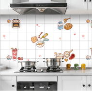 DODORY HL0204 Wallpaper Dinding Dapur Anti Minyak Wall Sticker Kitchen Keramik Motif