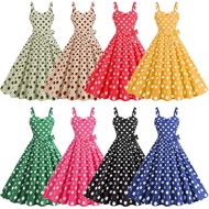 Women Vintage Barbie Pink Plaid Dress Retro Rockabilly Strap Suspenders Cocktail Party 1950s 40s Swi