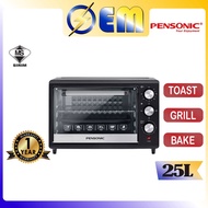 25L PENSONIC Electric Oven Ketuhar Elektrik with Timer | Adjustable Temperature Control | PEO-2511