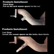 Oxygen O2 Car CEL Check Engine Light Eliminator Adapter Plug and play Exhaust M18X1.5 O2 Sensor M8×1