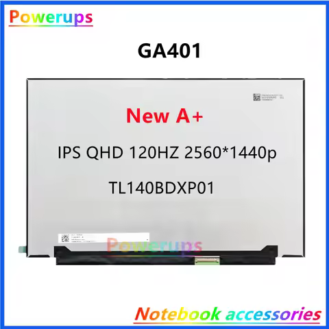 New A+ Laptop LCD/LED Screen/Display For Asus ROG Zephyrus G14 GA401 GA401Q 2021 TL140BDXP01-00 IPS 