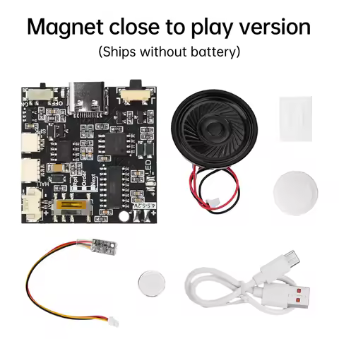 GC07A DIY Card Kit Recordable Sound Module 4M MP3 Download Voice Module Recording Greeting Card Move