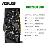 [SQRF] 2024ที่ใช้ ASUS RTX 2060 Super 6GB 8GB GDDR6 192บิตการ์ดจอ GPU การ์ดจอ RTX2060 Sky ✩