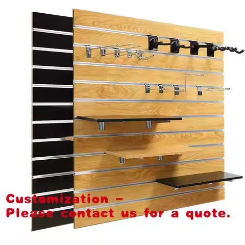 custom.Slat Wall Panel/Melamine MDF Slotted Board Panel