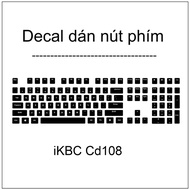 International (Us) key button Decal for iKBC CD108 mechanical keyboard