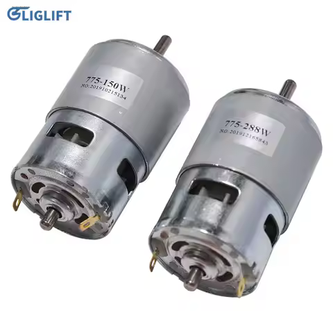 775 Motor DC 12V-24V 80W/150W/288W Double Ball Bearing Spindle Motor 12000RPM DC Motor Large Torque 