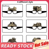 RC~ Teenagers Birthday Sunglasses Birthday Paper Sunglasses 24 Pcs Birthday Party Glasses Photo Prop