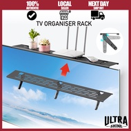 MY [MY] Adjustable Screen Top Shelf Computer Monitor/TV Organizer Holder/TV Monitor Wall Mount Rack