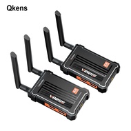 Dual HDMI 4K เครื่องส่งสัญญาณวิดีโอแบบไร้สายและตัวรับสัญญาณ Extender TV Stick Dongle Display Adapter