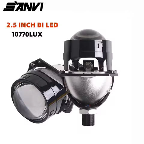 SANVI 2.5 Inch S6 Mini Auto Bi Led Projector Lens Lenses H7 H4 LED H1 9005 9006 Headlight LED Car Li