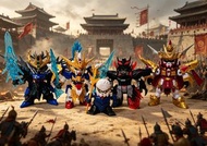 5隻 Sdw 三國傳 SD Gundam 趙雲 董卓 飛翼高達 曹操真紅蓮裝