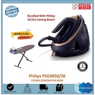 Philips PSG9050/26 Steam Generator Iron. Bundled with Philips GC221 Ironing Board. Premium Model. 2 