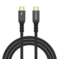 Thunderbolt 5 Cable, 6.6ft USB-C to USB-C Cable 120Gbps Bandwidth 240W PD