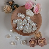 Shell Leaf Beads Ivory Shell Beads White Shell Leaf Beads