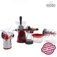 iGOZO 4 IN 1 Food Processor: Juicer, Ice Cream Maker, Meat Grinder