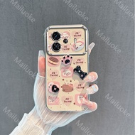 เคส IQOO Z9 5G เคส IQOO Z9X เคส IQOO Z9 Turbo เทอร์โบตุ๊กตา Kitty น่ารักเหมาะกับหน้าต่าง6D ที่มีความ