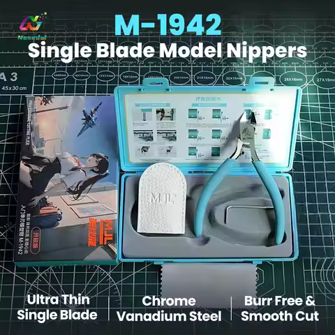 MJL M-1942 Single Blade Nipper Precision Sprue Cutter Pliers for Gundam Plastic Model Assembly Hobby