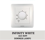 Architect Indinity A63-K09 Saklar Dimmer Lampu 300W Putih