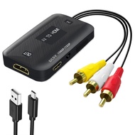 PEBLO RCA Cable HD Link Cable RCA to HDMI Cable RCA Female/Male AV/RCA to HDMI Audio Cable HDMI Conv