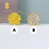 Sincere Store Emas 916 5G Bead Flower Love Licin & Pahat | Emas 916