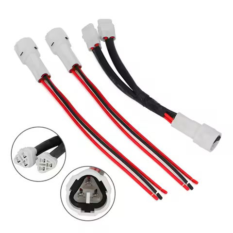 Conector Motorcycle Power Outlet Splitter Kit USB Charger Cable Set With Port Splitter Kit For Yamah