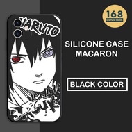 DC Case Naruto Shippuden Vivo Y22 Y12 Y20 Y12s Y15 Y17 Y21s Y30 Y30i Y50 S1 V15  Y15s Y53s Y91 Y93 Y95 Y02 DU229 Itachi Sasuke Casing Fashion Silikon Pelindung HP Macaroon Custom Printing Handphone Motif Karakter Bergambar Anime