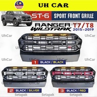 (ST6) Ford Ranger T7 T8 Wildtrak 2012-2021 Abs Front Bumper Grill Grille Sarung Depan