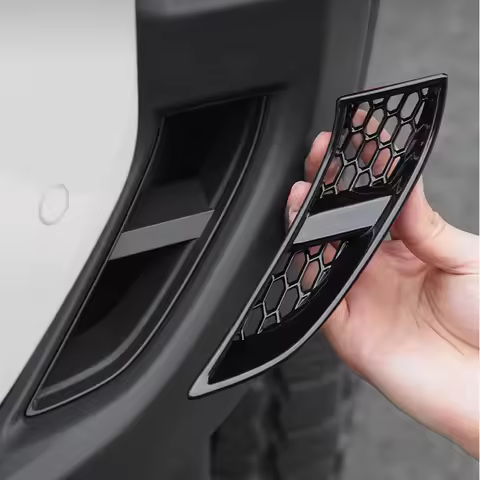 Fog light decorative stickers For 2024 2025 Toyota Land Cruiser 250 Prado Cover LC250 Accessories