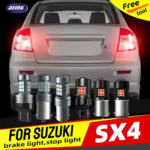 2pcs LED Brake Stop Tail Lights Blubs Car Lights Red No Error For Suzuki SX4 S-Cross EY GY JY 2007 2