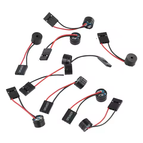 10PCS Mini Plug Speaker BIOS Beep Alarm Computer Motherboard Onboard Case Buzzer for PC Interanal