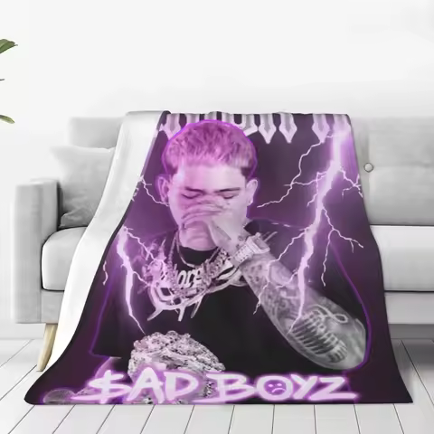 Super Soft Blanket Camping Junior H Sad Boyz Bedding Throws Mexican Singer Flannel Bedspread Couch B