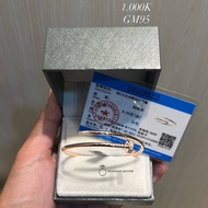 GM95 |Rosegold Nail Bracelet 0.02 CT Moissanite Silver s925 Silver s925