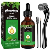 Rollnewskin Jamaican Black Castor Oil Kit, Organic Castor Oil for Body Hair Skin, Pure Cold Pressed