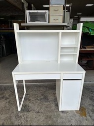 香榭二手家具*IKEA MICKE白色 書架書桌-3.5尺-工作桌-課桌-辦公桌-學生桌-電腦桌-抽屜桌-事務桌-會計桌