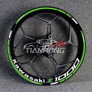 Popular Motorcycle Locomotive Z250Z650Z800Z900Z1000 Wheel Rim Steel Rim Modified Sticker Decal