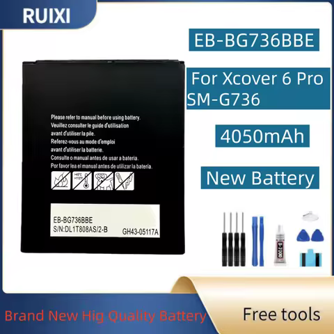 RUIXI EB-BG525BBE BG715BBE BG556GBY BG715BBE BG736BBE For Galaxy Xcover 1 3 4 5 6 7 Pro New mobile p