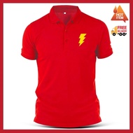 Big Bang Embroidery Flash Bazinga Sheldon Sci-Fi Comedy Drama Funny Polo T Shirt