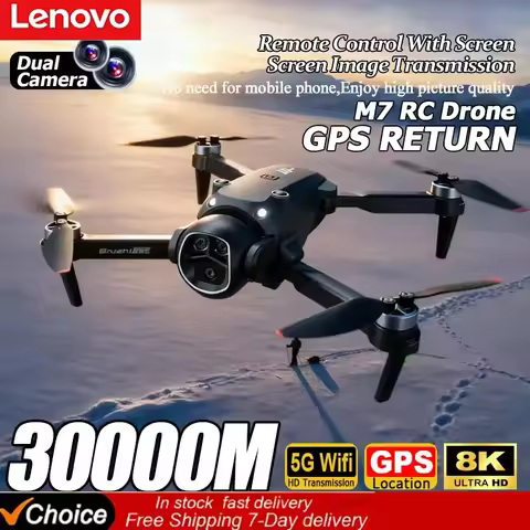 Lenovo M7 RC 8K Drone HD Dual Camera Professional Aerial Photography Quadcopter Portable Foldable Re
