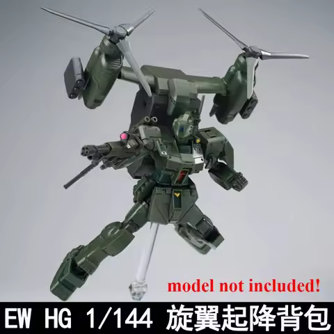 Rotary Takeoff and Landing Backpack Weapon Modified Parts for HG 1/144 GM Spartan Assembled Model Un