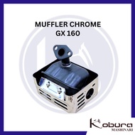 Exhaust muffler gx 160 engine chrome