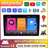 [4G+32G Voice Command] 10'' inch Universal Android Player Quad Core Car Radio Stereo Bluetooth MP5 Multimedia Player with Wifi GPS GPS FM Radio