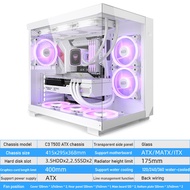 Pccooler C3 T500 ATX Computer Desktop Case Compatible 360 Water Cooling M-ATX MINI-ITX Seaview Room 