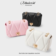 Arwen Quilted Shoulder Bag With Chain Flipped Crossbody Bag 6606046 Sling & Shoulder Bags Wanita
