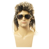 Men's Retro 70s-80s Fluffy Cosplay Wig | Breathable & Heat Resistant Synthetic Party Wig